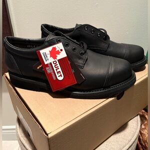 Black Leather Men's work/dress Shoes 🇨🇦made by Boulet - NEW!!